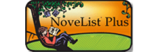 NoveList Plus person reading under tree logo