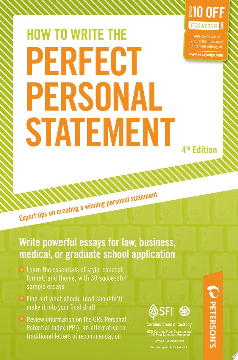 Image for "How to Write the Perfect Personal Statement"