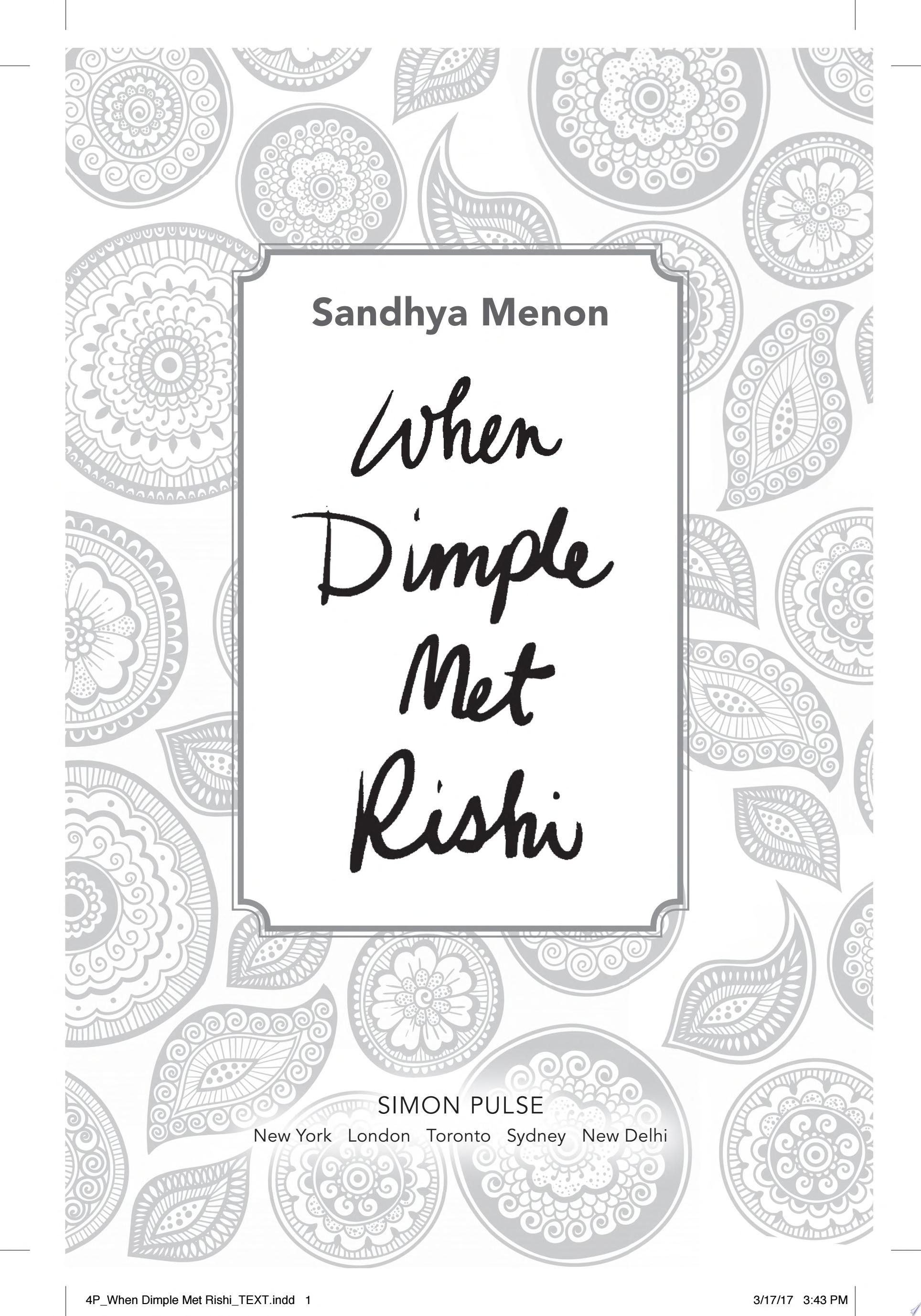 Image for "When Dimple Met Rishi"