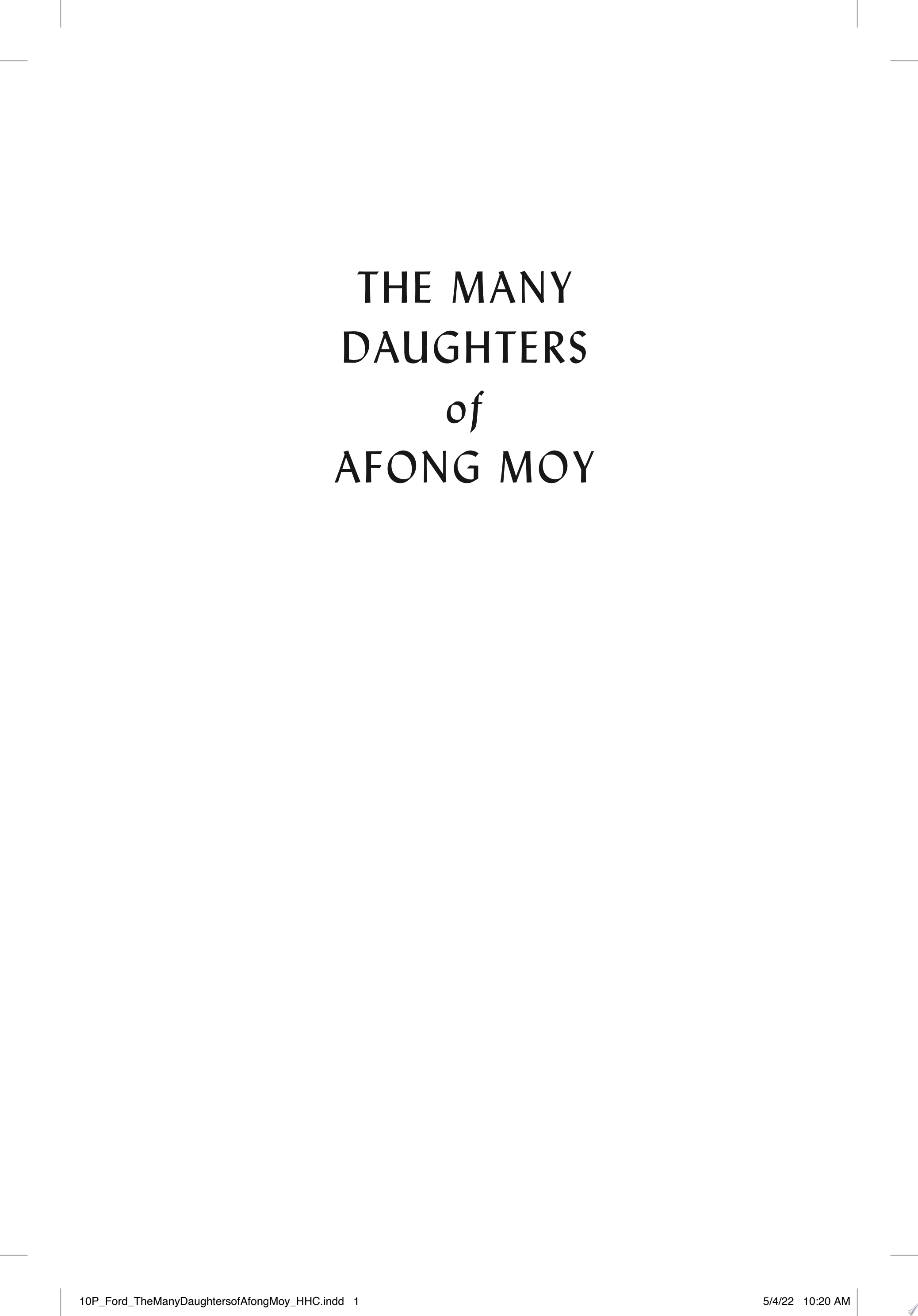 Image for "The Many Daughters of Afong Moy"