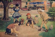 Painting of children playing