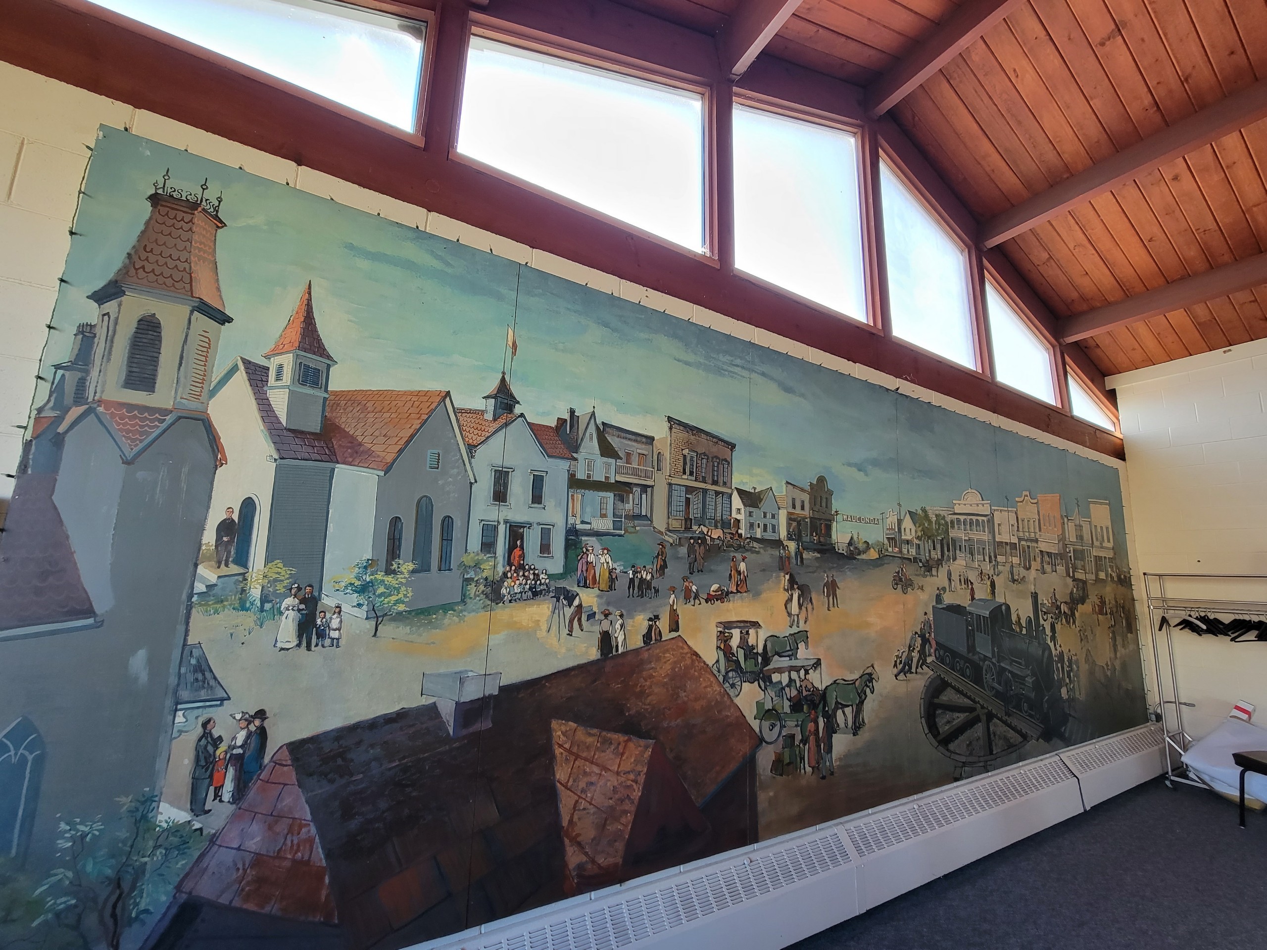 Photo of the mural at the Federated Church in Wauconda