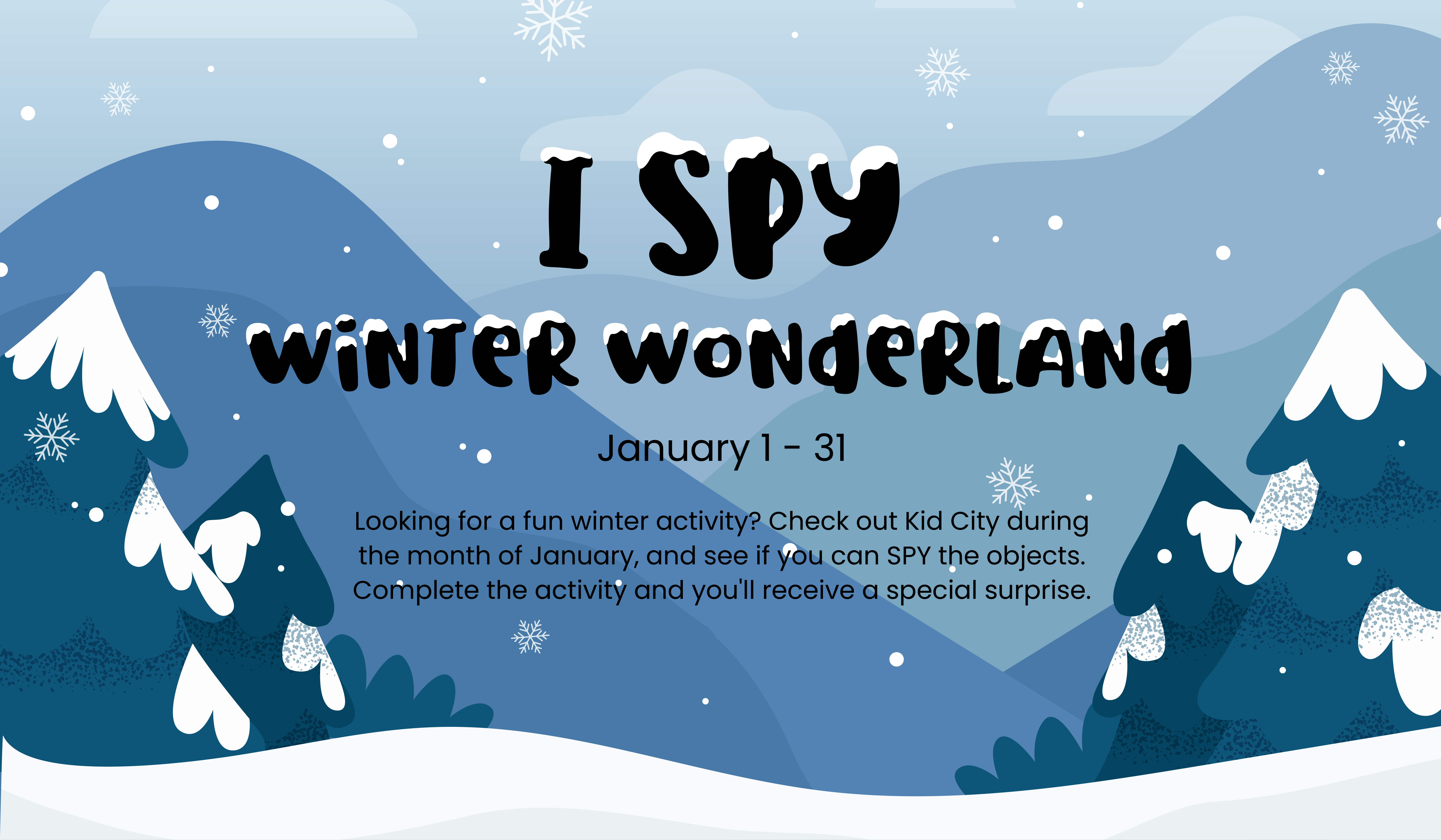 Can you spy all the winter objects in Kid City?