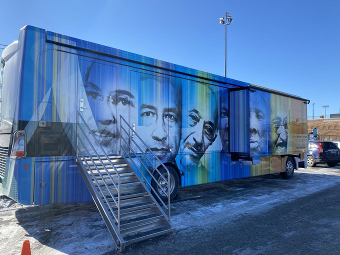 Photo of the Mobile Museum of Tolerance