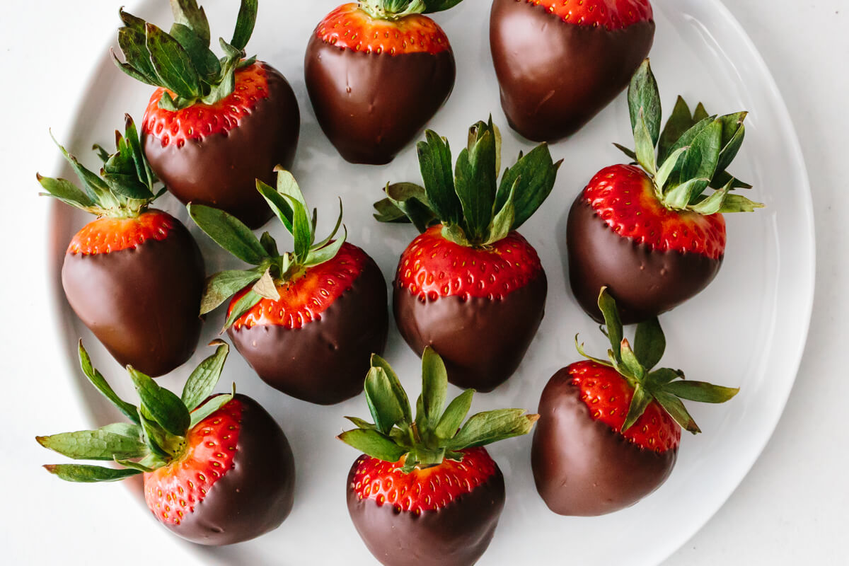 Photo of chocolate covered strawberries