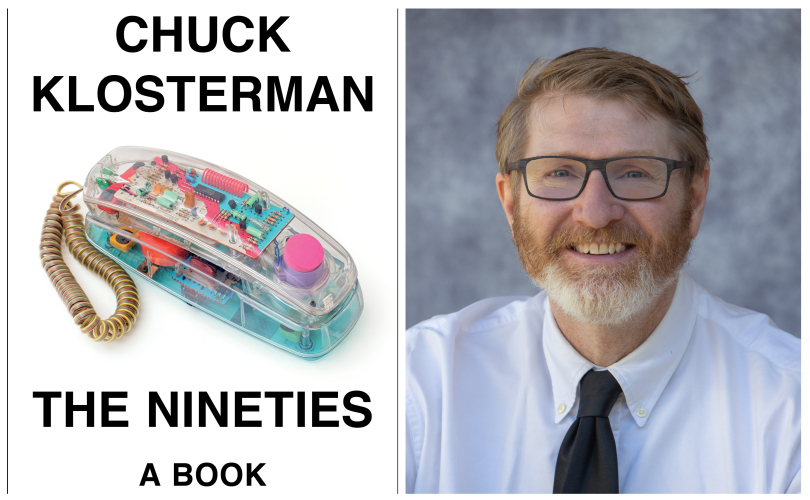 Cover photo of The Nineties and photo of Chuck Klosterman