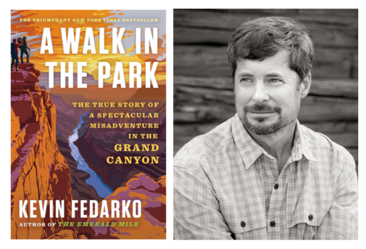 A Walk in the Park book cover, photo of author Kevin Fedarko