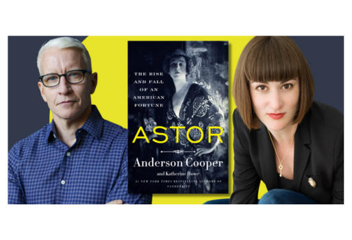 Astor book cover, photos of authors Anderson Cooper and Katherine Howe